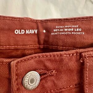 Old Navy Terracotta Sky Hi -Wide-Leg denim